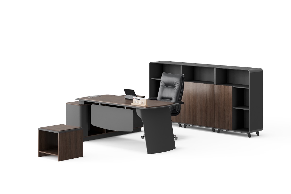 Meja Direktur L-Shape + Kabinet — detail fitur 4