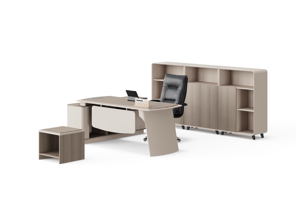 Meja Direktur L-Shape + Kabinet — detail fitur 5