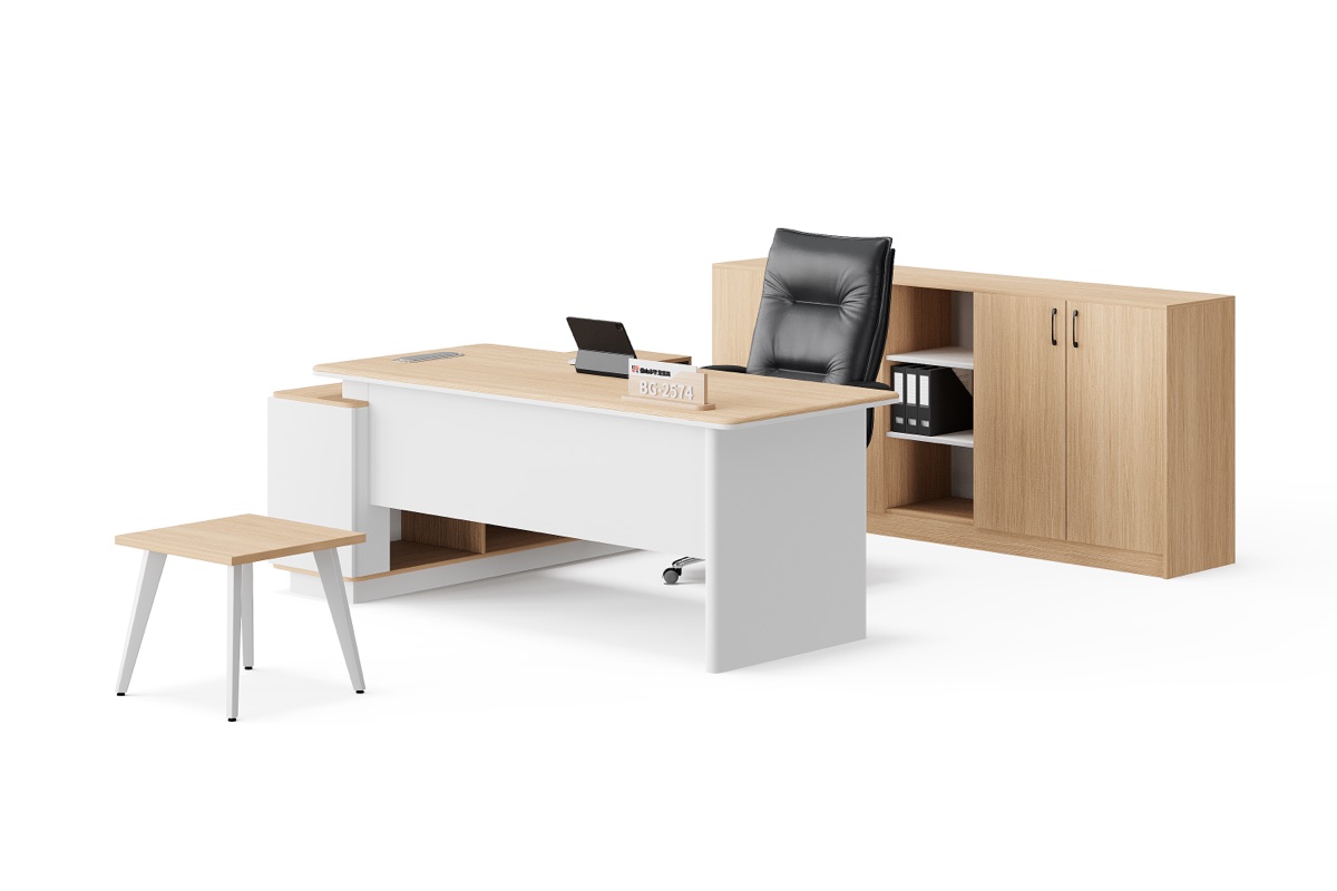 Meja Direktur L-Shape — detail fitur 7