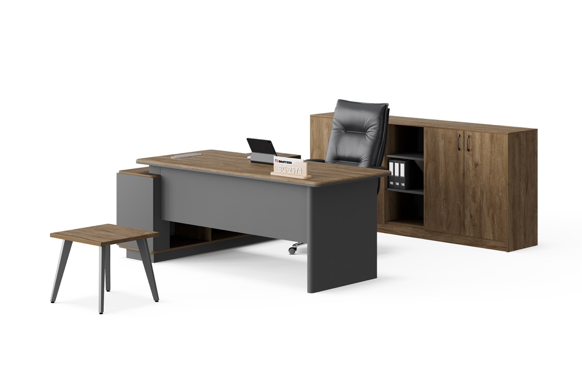 Meja Direktur L-Shape — detail fitur 6