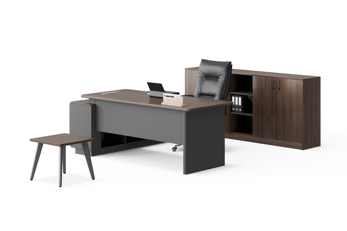 Meja Direktur L-Shape — detail fitur 4