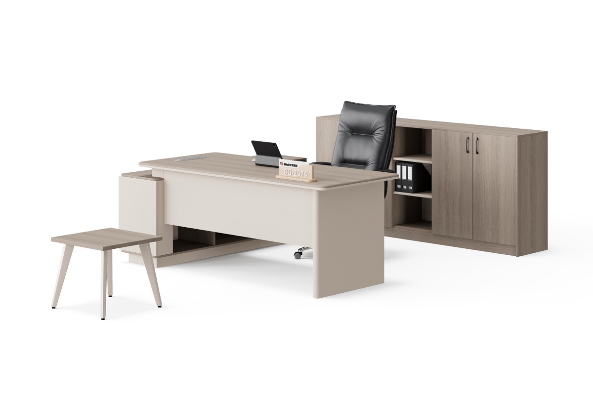Meja Direktur L-Shape — detail fitur 3