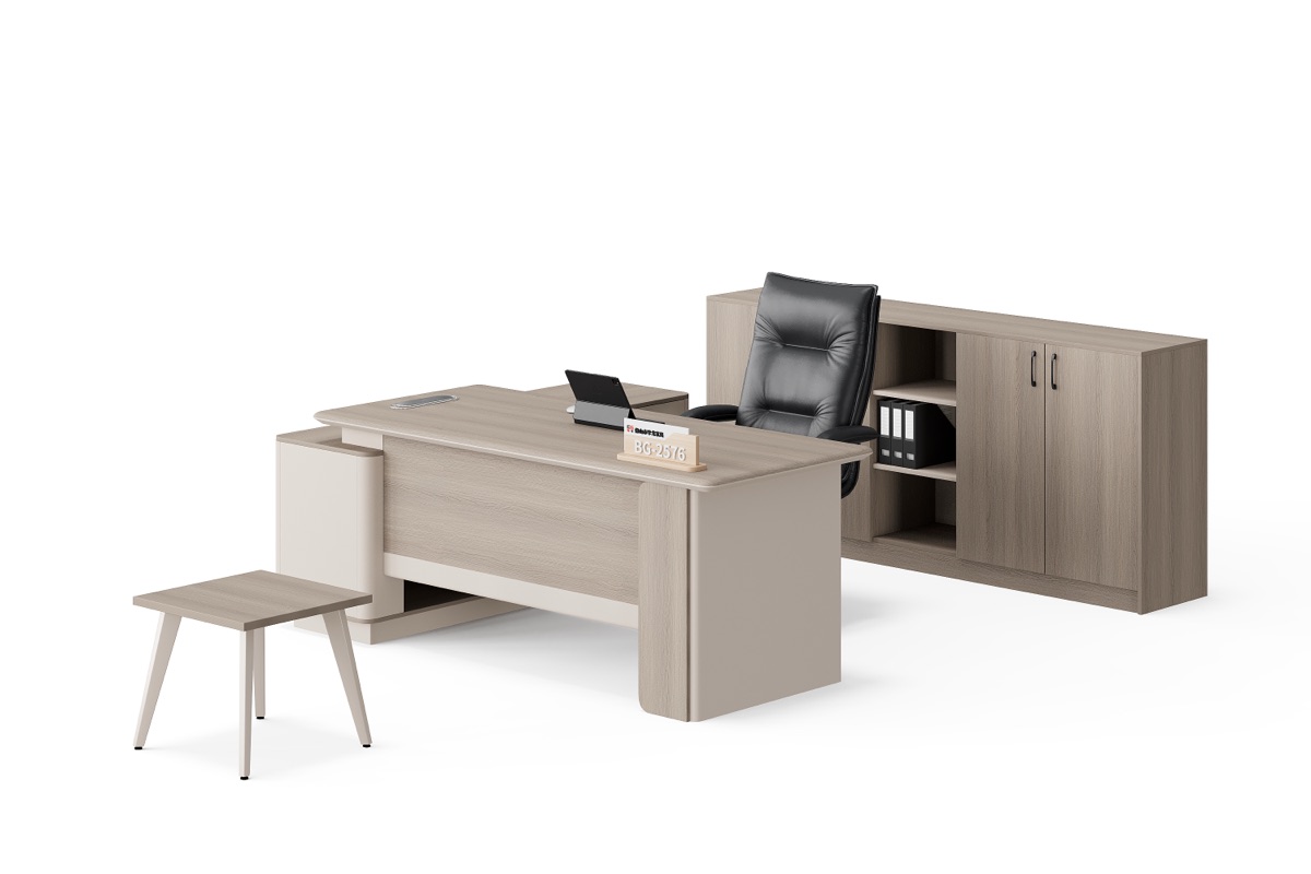 Meja Eksekutif L-Shape Modern — detail fitur 5