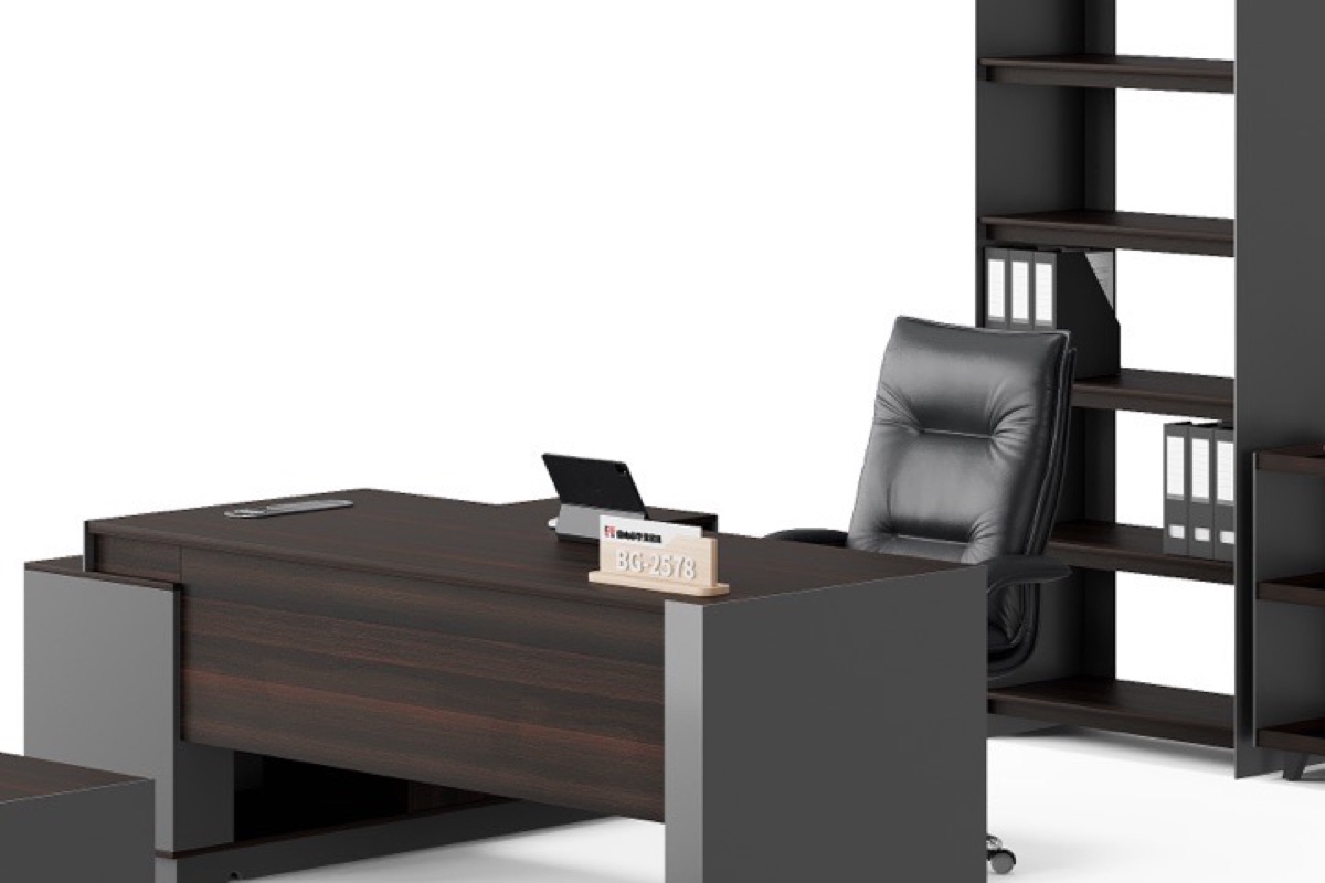 Director L-Desk + Bookshelf — feature detail 4