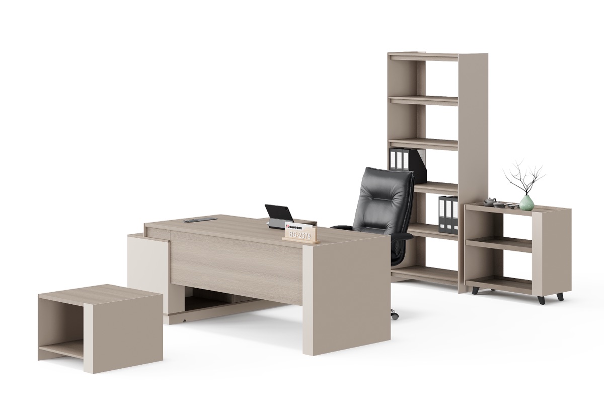 Director L-Desk + Bookshelf — feature detail 3