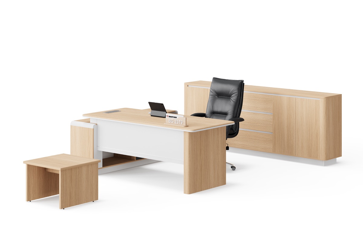 Meja Direktur Lurus Kabinet — detail fitur 4