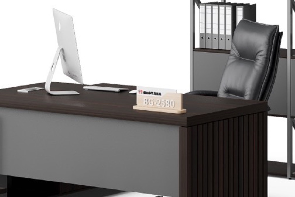 Meja Direktur Lurus + Side Cabinet — detail fitur 5