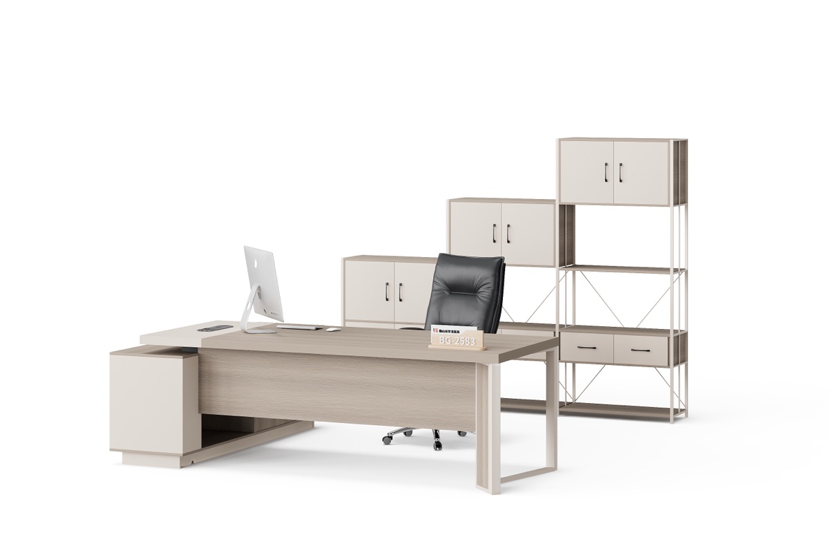 Meja Eksekutif L-Shape — detail fitur 3