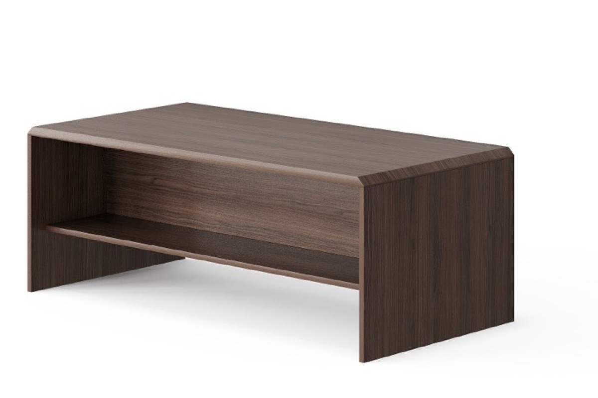 Office Coffee Table with Lower Shelf — feature detail 1