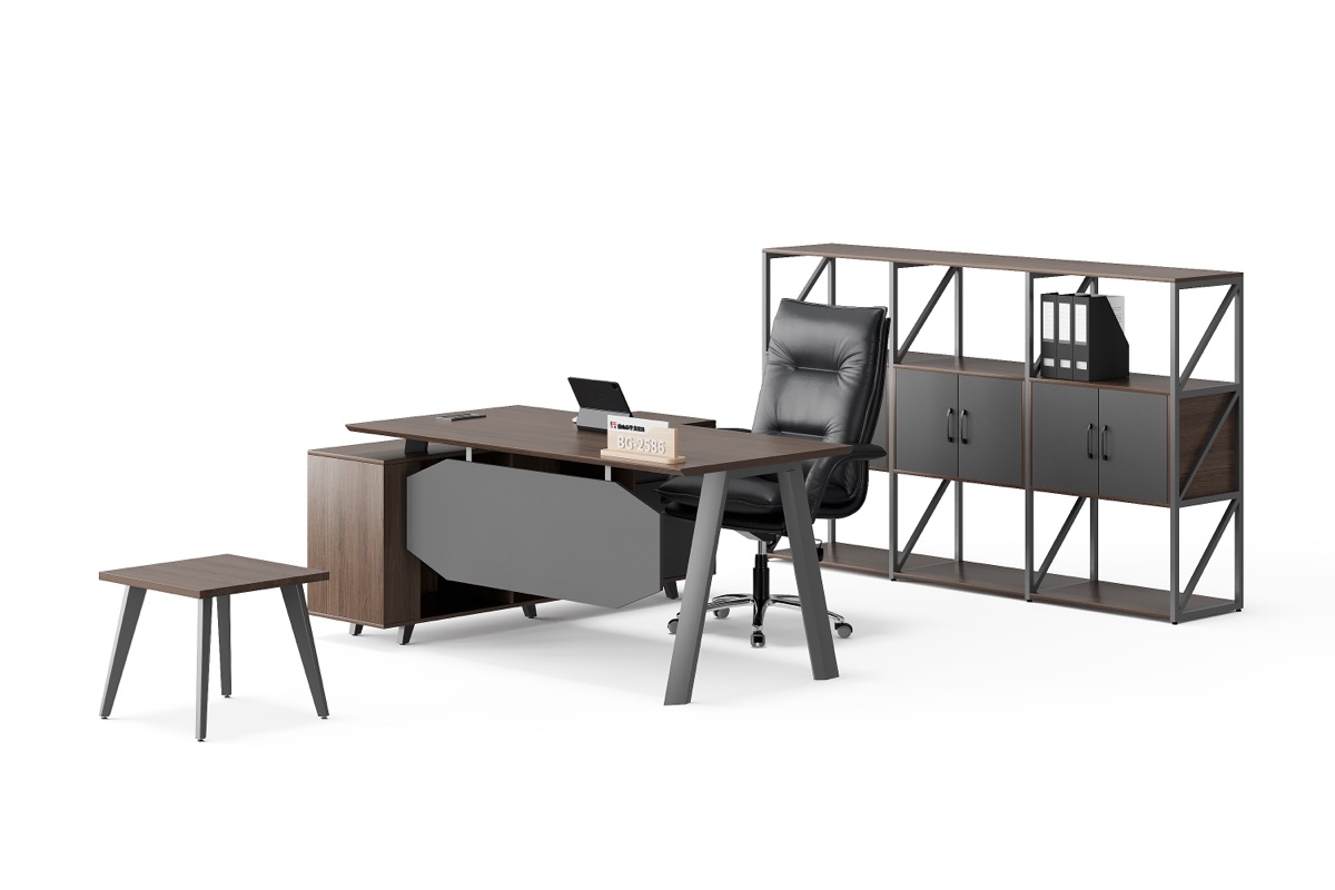 Meja Eksekutif L-Shape — detail fitur 2