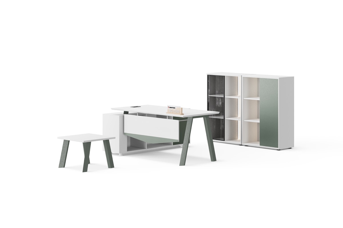 Meja Eksekutif L-Shape — detail fitur 1