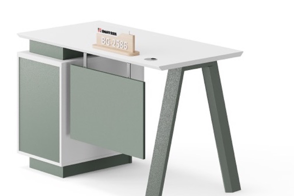 Meja Kerja Staf Kantor Putih — detail fitur 3