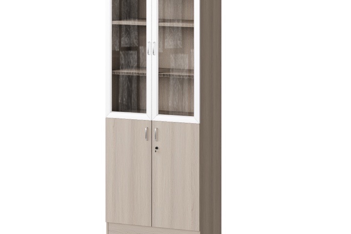 Glass-Door Display Filing Cabinet — feature detail 1