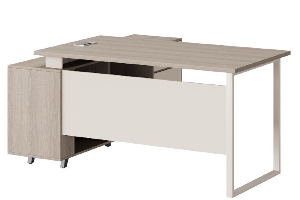 1600 mm L-Shape Director Desk + Side Cabinet — feature detail 3