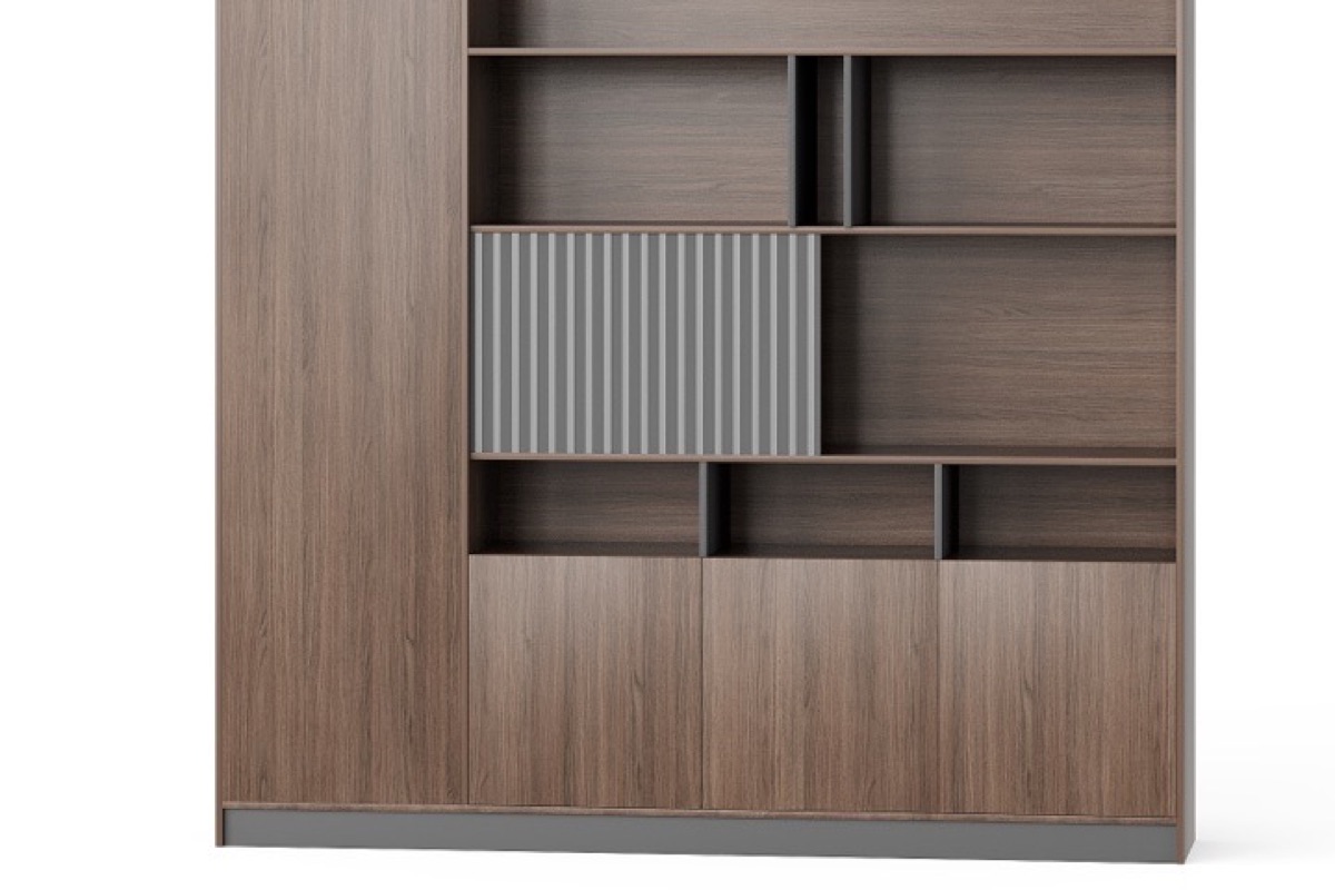 Office Bookcase Open Compartments — feature detail 1