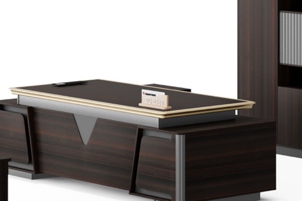Meja Direktur L-Shape Mewah 2400 — detail fitur 5