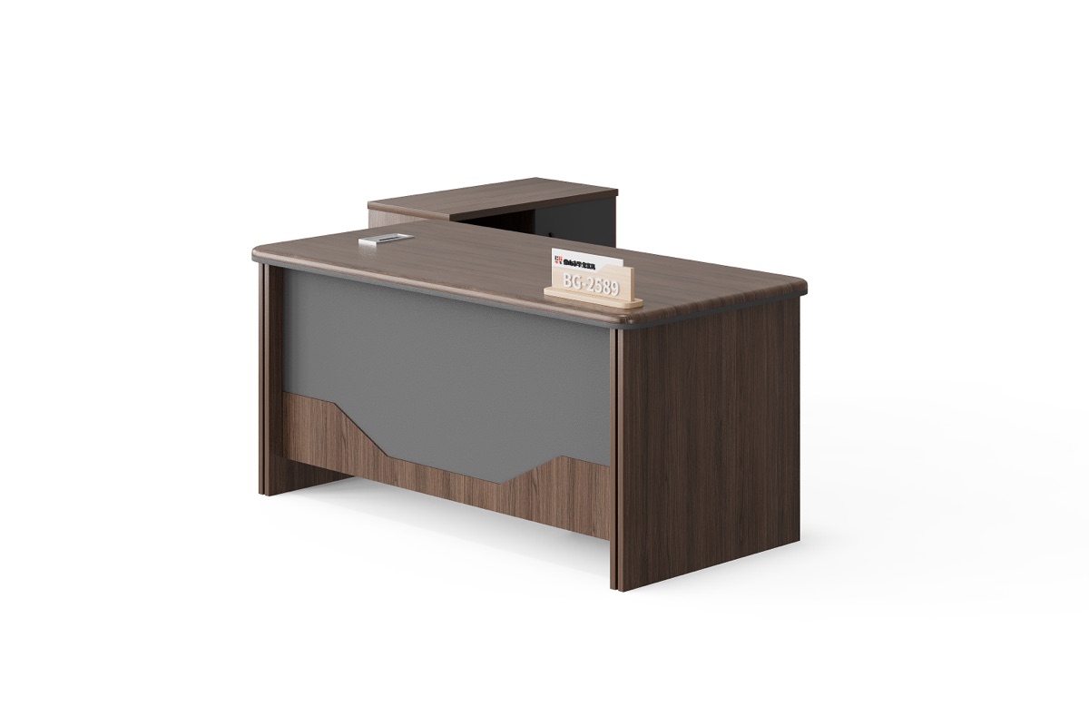 Premium L-Shape Director Desk — feature detail 2