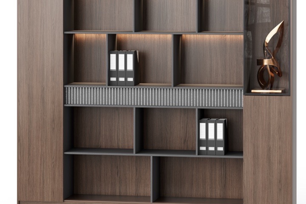 Kabinet Display Kantor Lampu LED — detail fitur 1