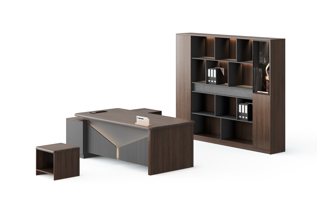 Meja Eksekutif L-Shape — BG-2589LA-G17