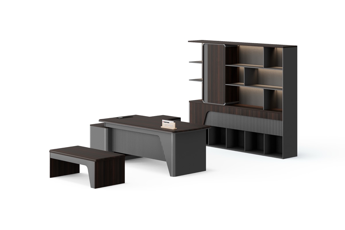 Meja Eksekutif L — BG-2591LA — Foshan China office furniture manufacturer