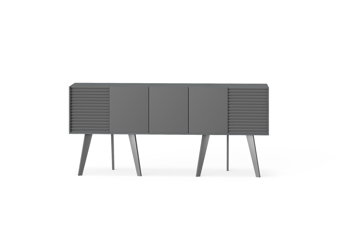 Kabinet Kantor Panel Slat + Kaki Tapered — BG-2602B