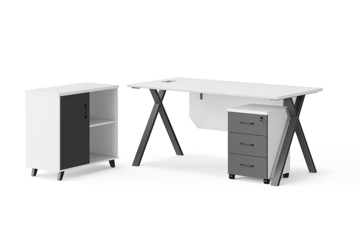 Meja Staf 1.2m/1.4m — detail fitur 2