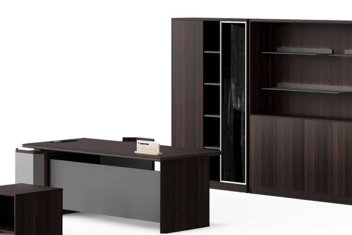 Meja Eksekutif L-Shape — detail fitur 1