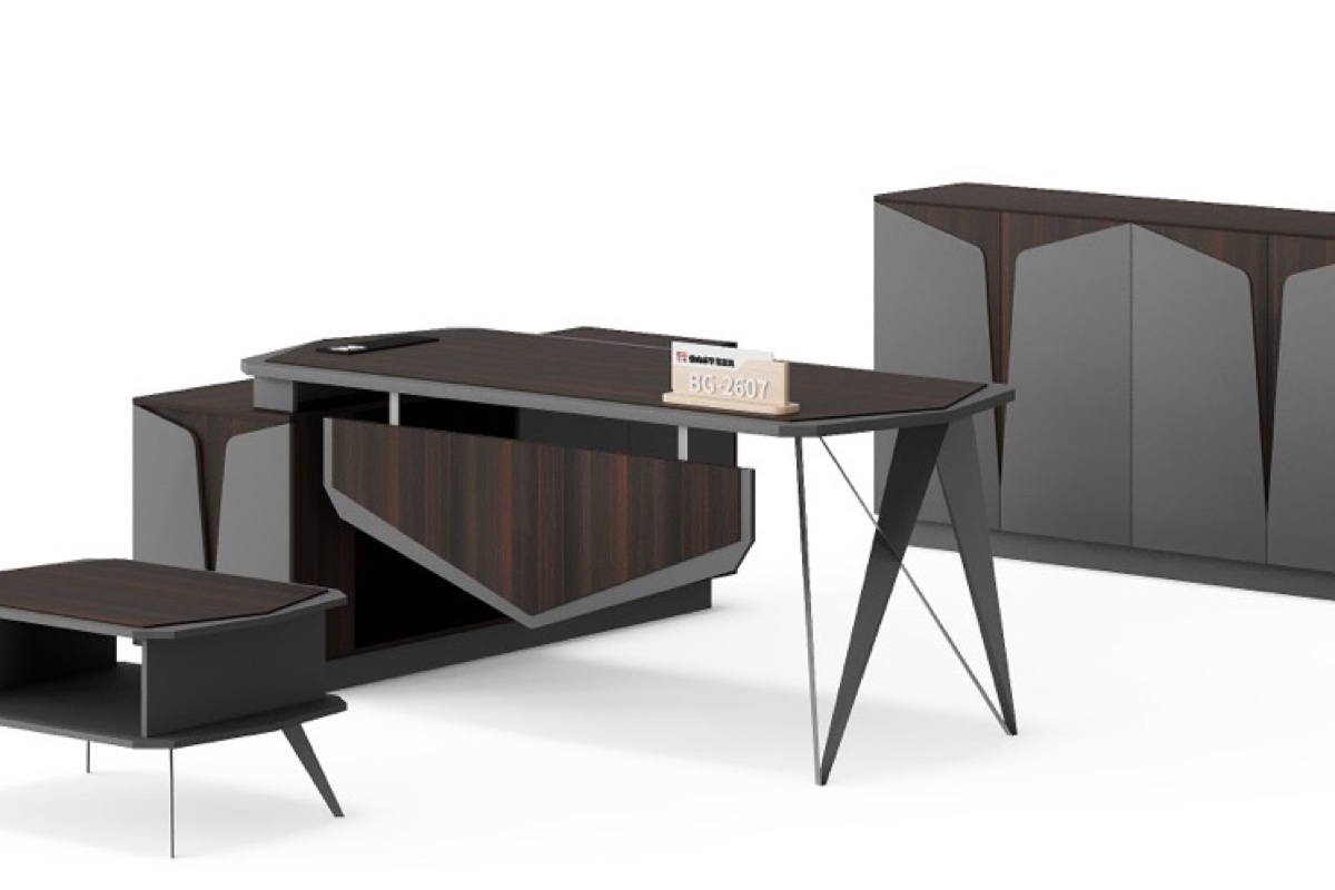 Meja Eksekutif L-Shape — detail fitur 1