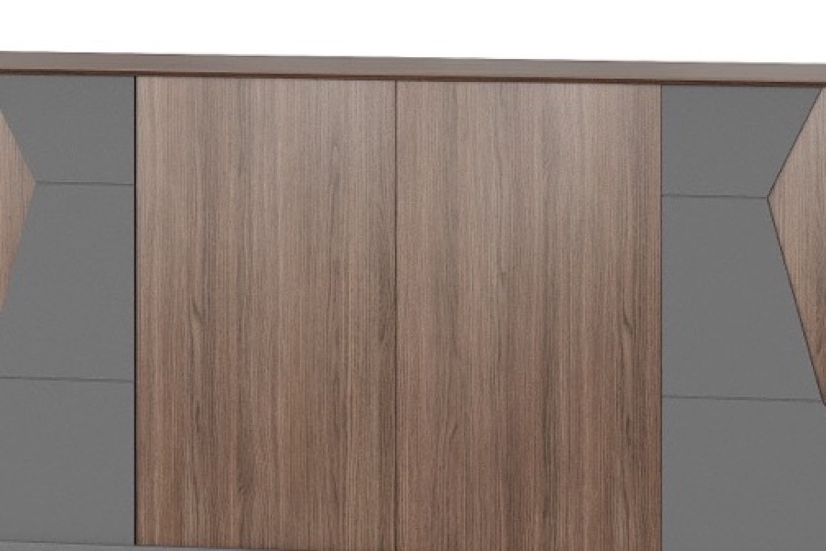 Kabinet Kantor Panel Geometris Dua Warna — detail fitur 2