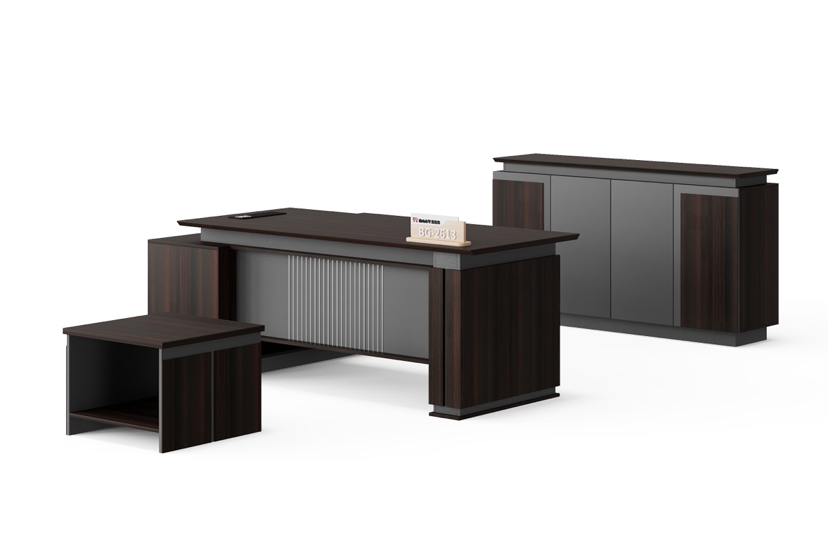 L-Shape Manager Desk — feature detail 1