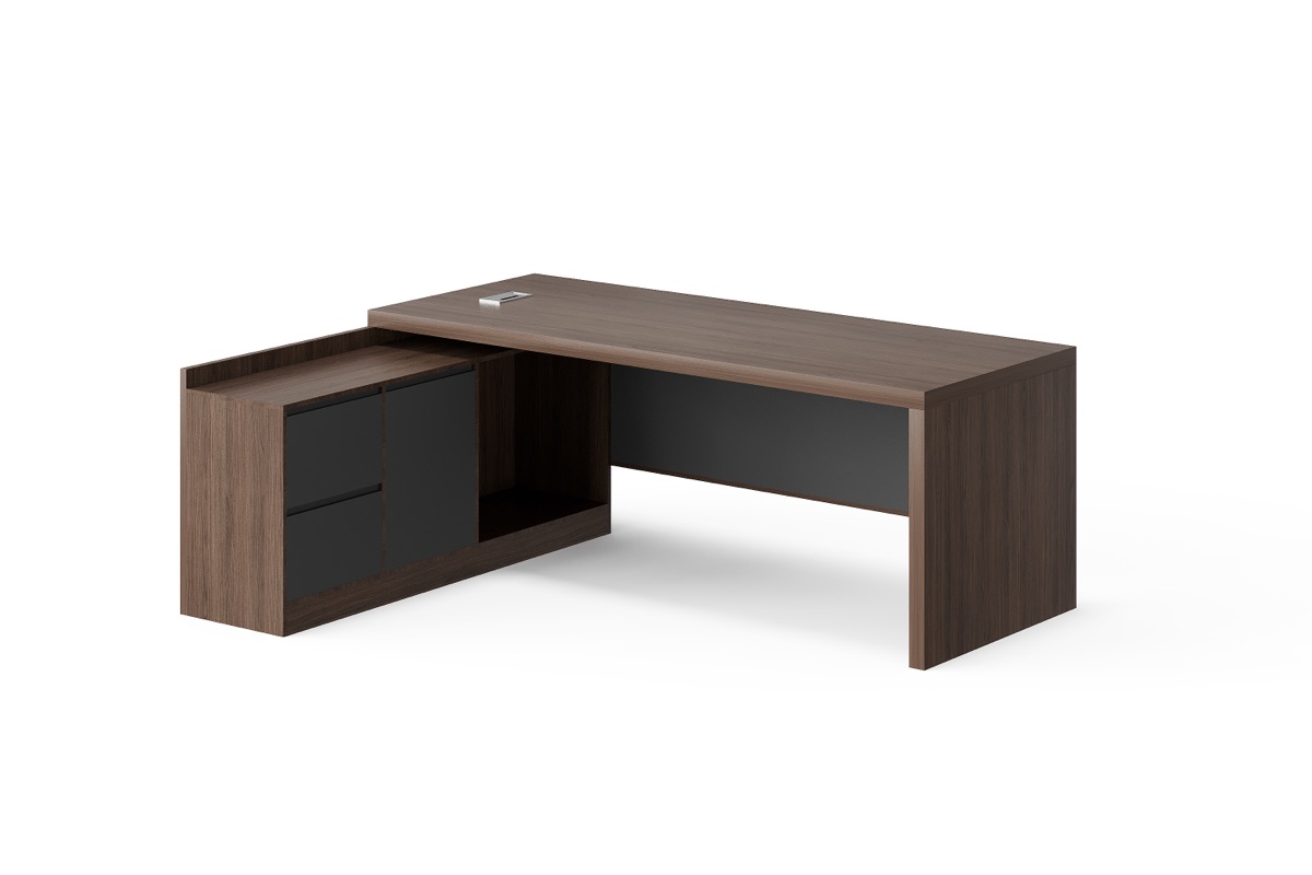 Meja Eksekutif L-Shape — detail fitur 1