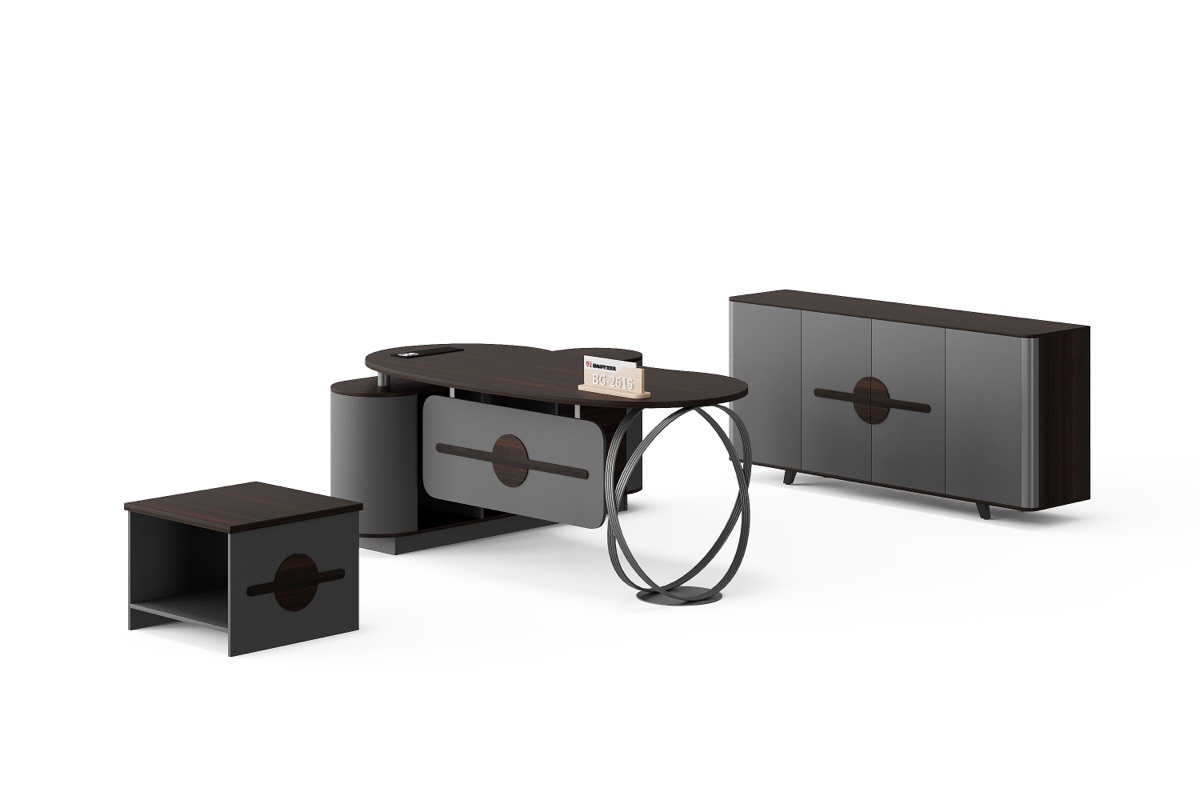 Meja Eksekutif L-Shape — BG-2615LA-B13 — BG Office Furniture