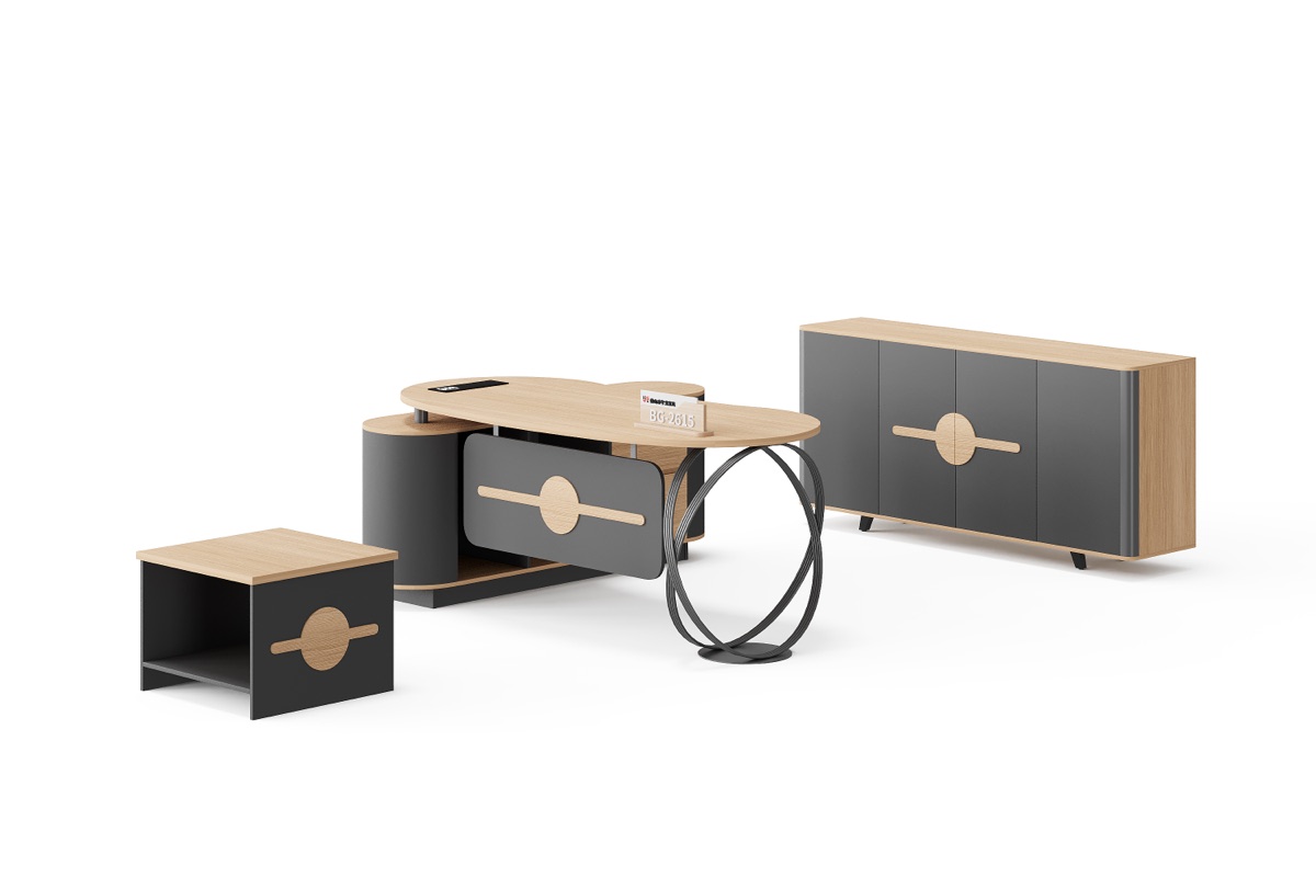 Meja Eksekutif L-Shape — detail fitur 2