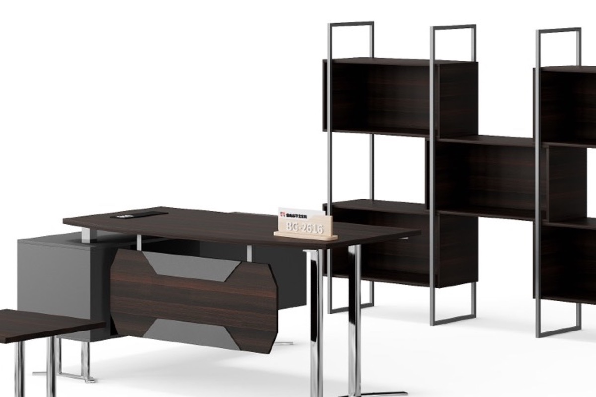 Meja Eksekutif L-Shape — detail fitur 1