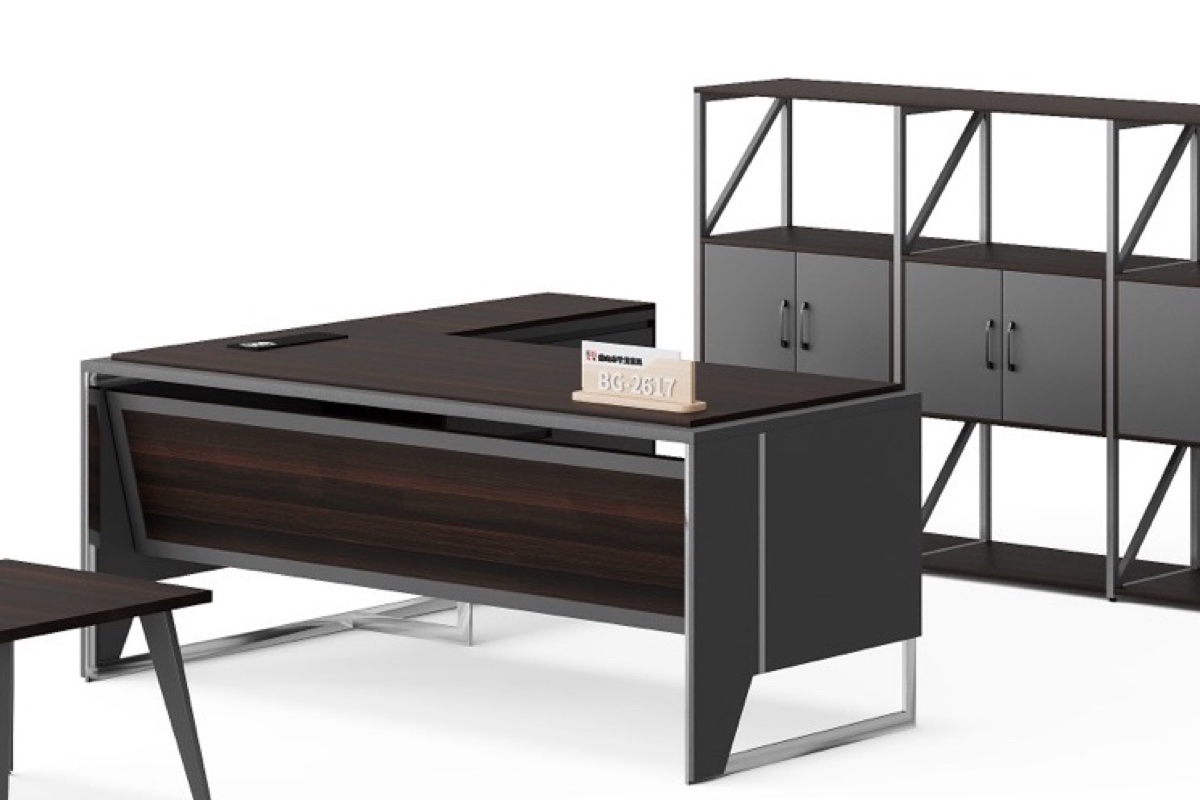Meja Eksekutif L-Shape — detail fitur 1