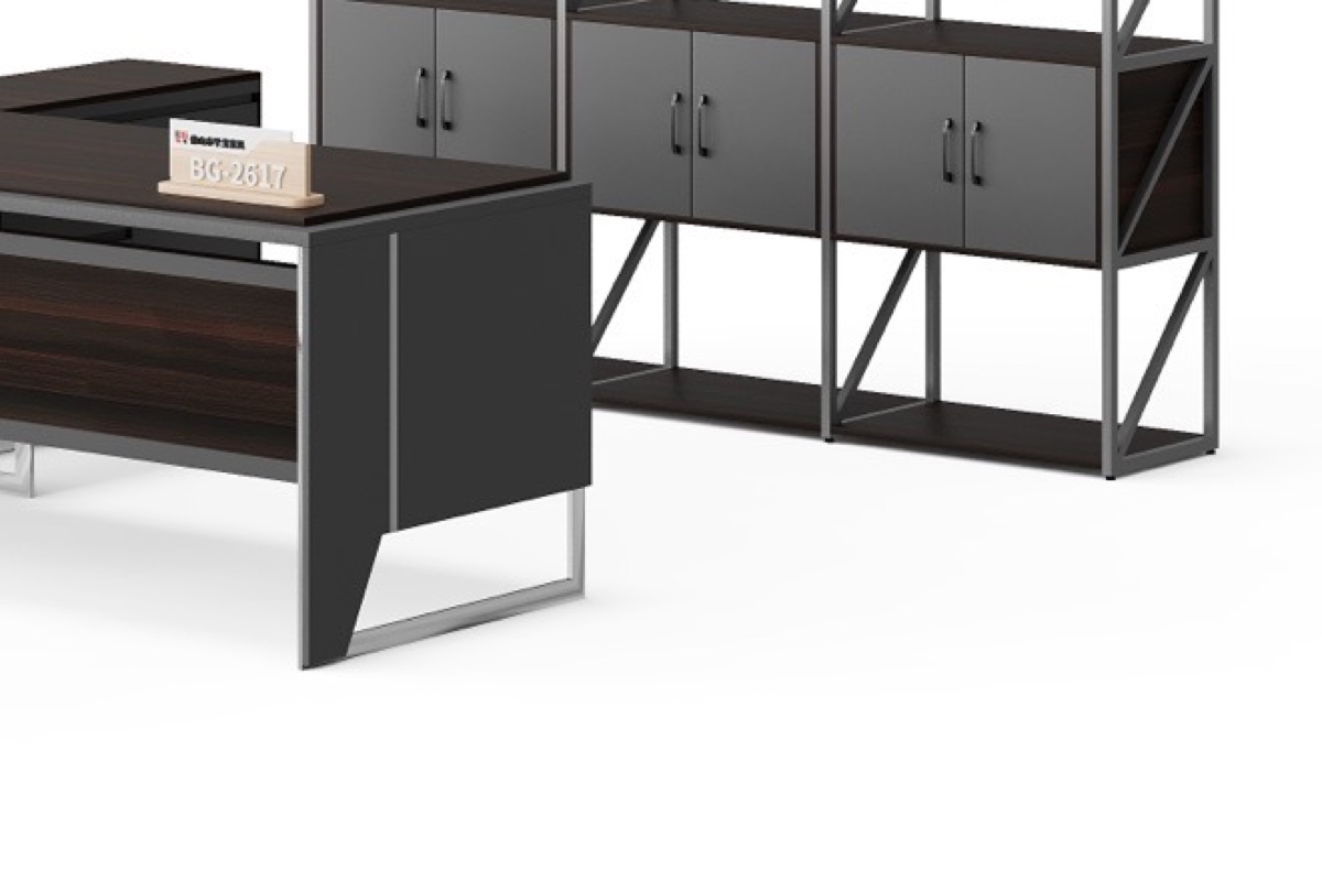 Meja Eksekutif L-Shape — detail fitur 2