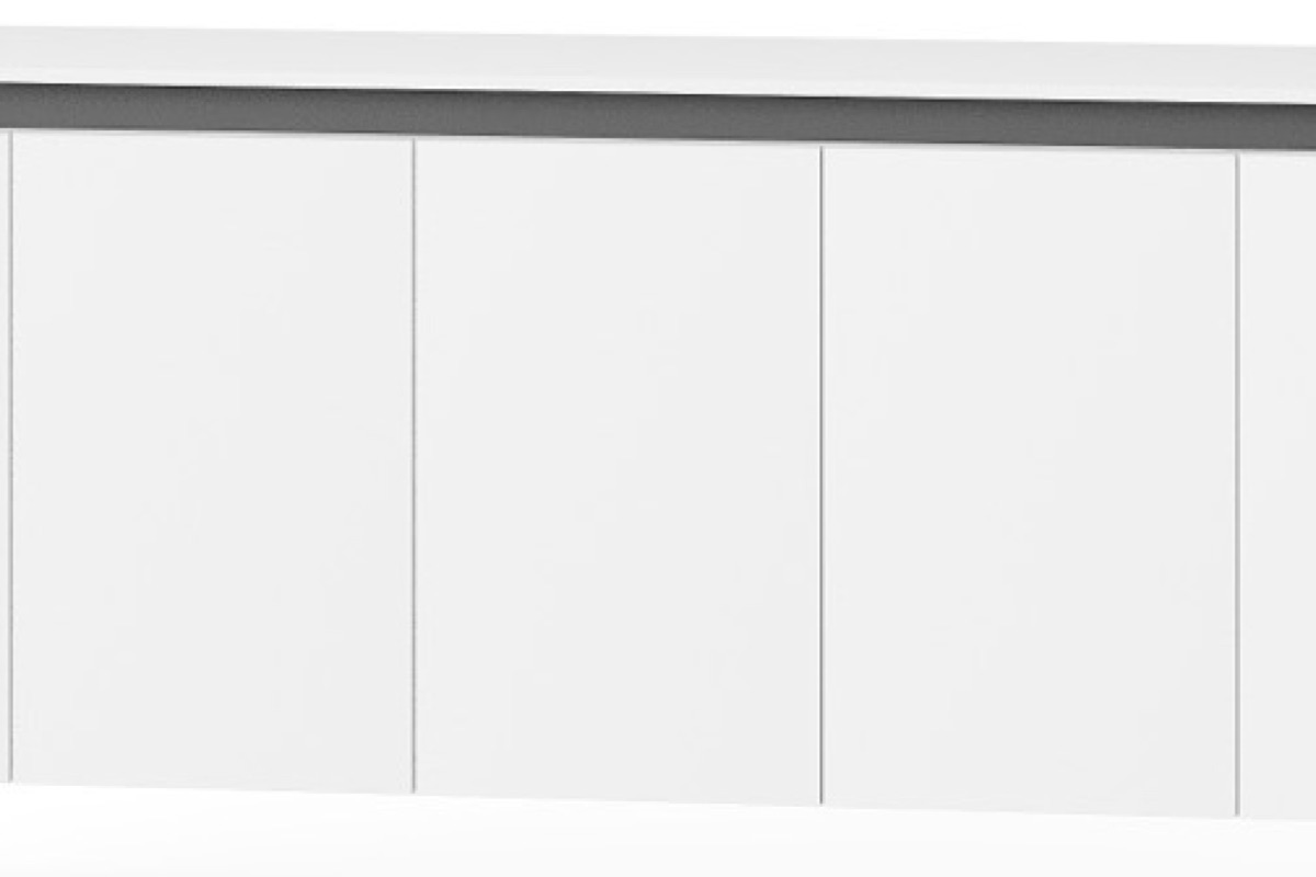Kabinet Kantor Putih 5 Pintu Kaki Metal — detail fitur 2