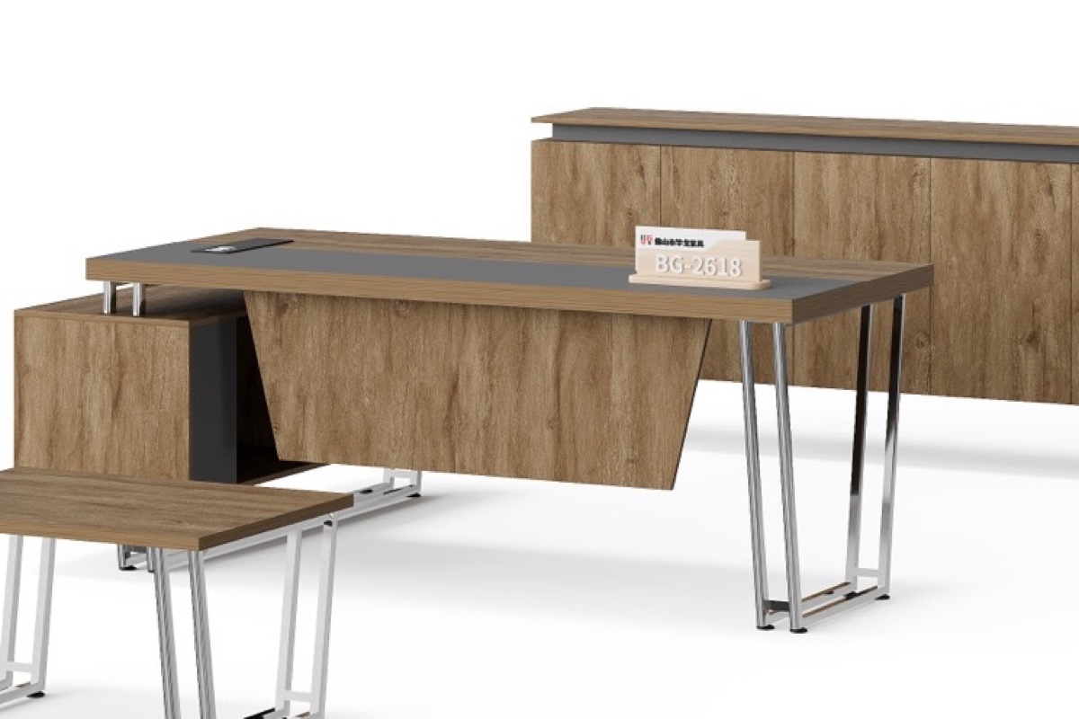 Meja Eksekutif L-Shape — detail fitur 1