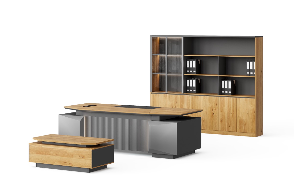 Executive Desk + Storage — detail fitur 1