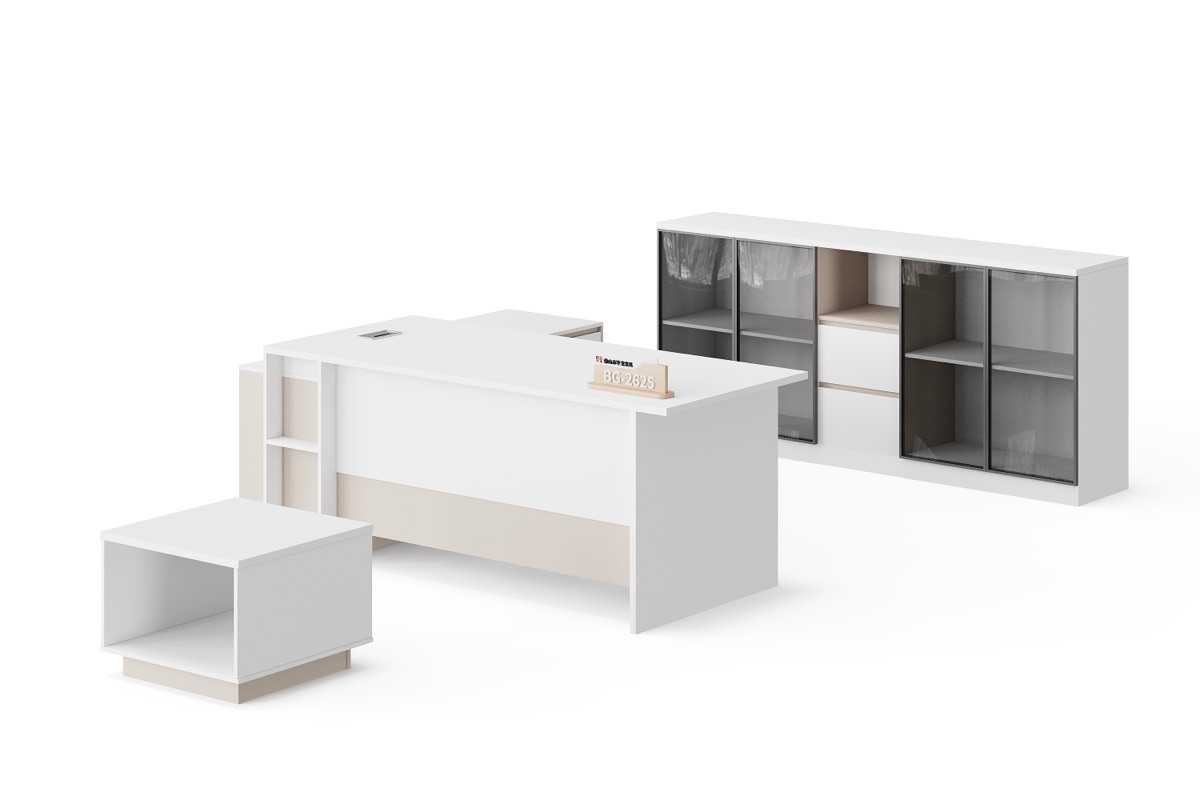 Executive Desk + Cabinet Set — detail fitur 1
