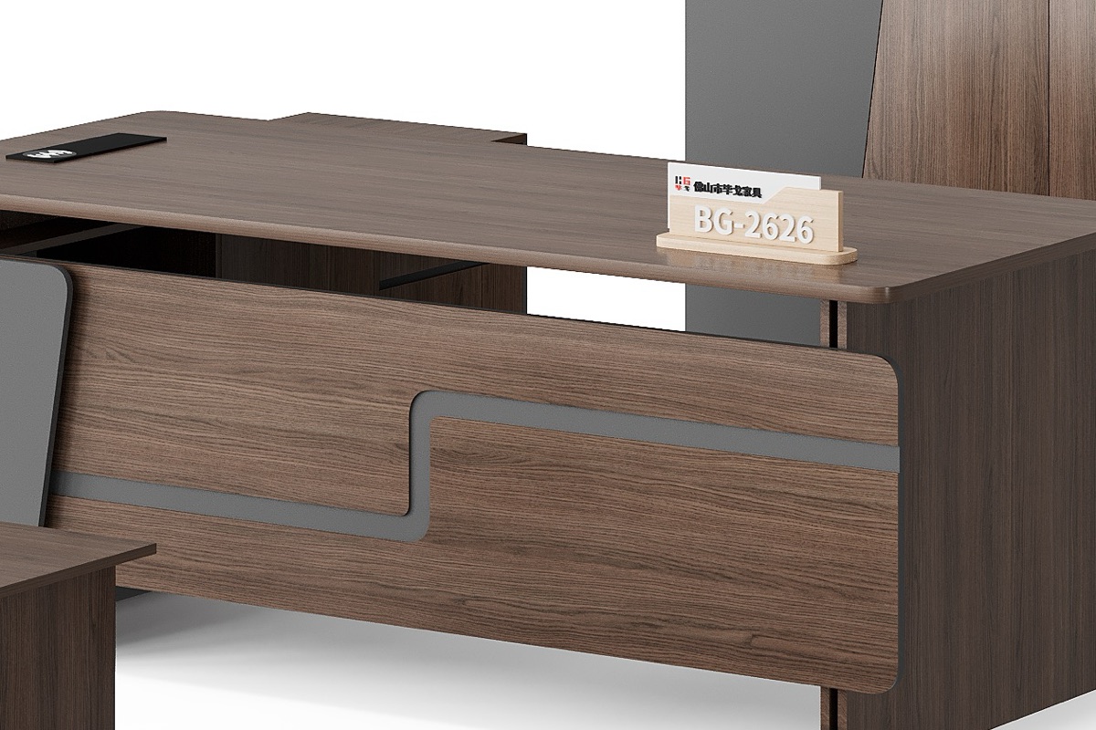 L-Shape Executive Desk — feature detail 2