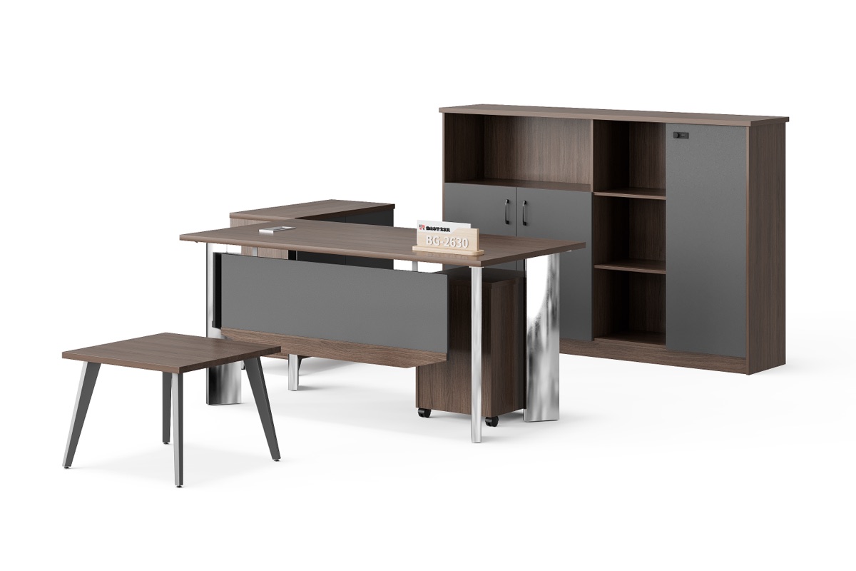 Meja Eksekutif + Side Cabinet — detail fitur 2
