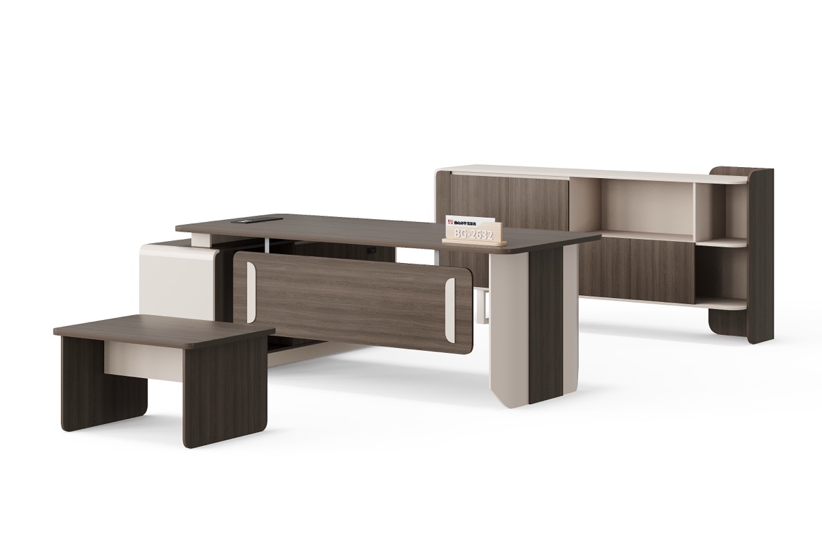 Meja Eksekutif L-Shape — detail fitur 1