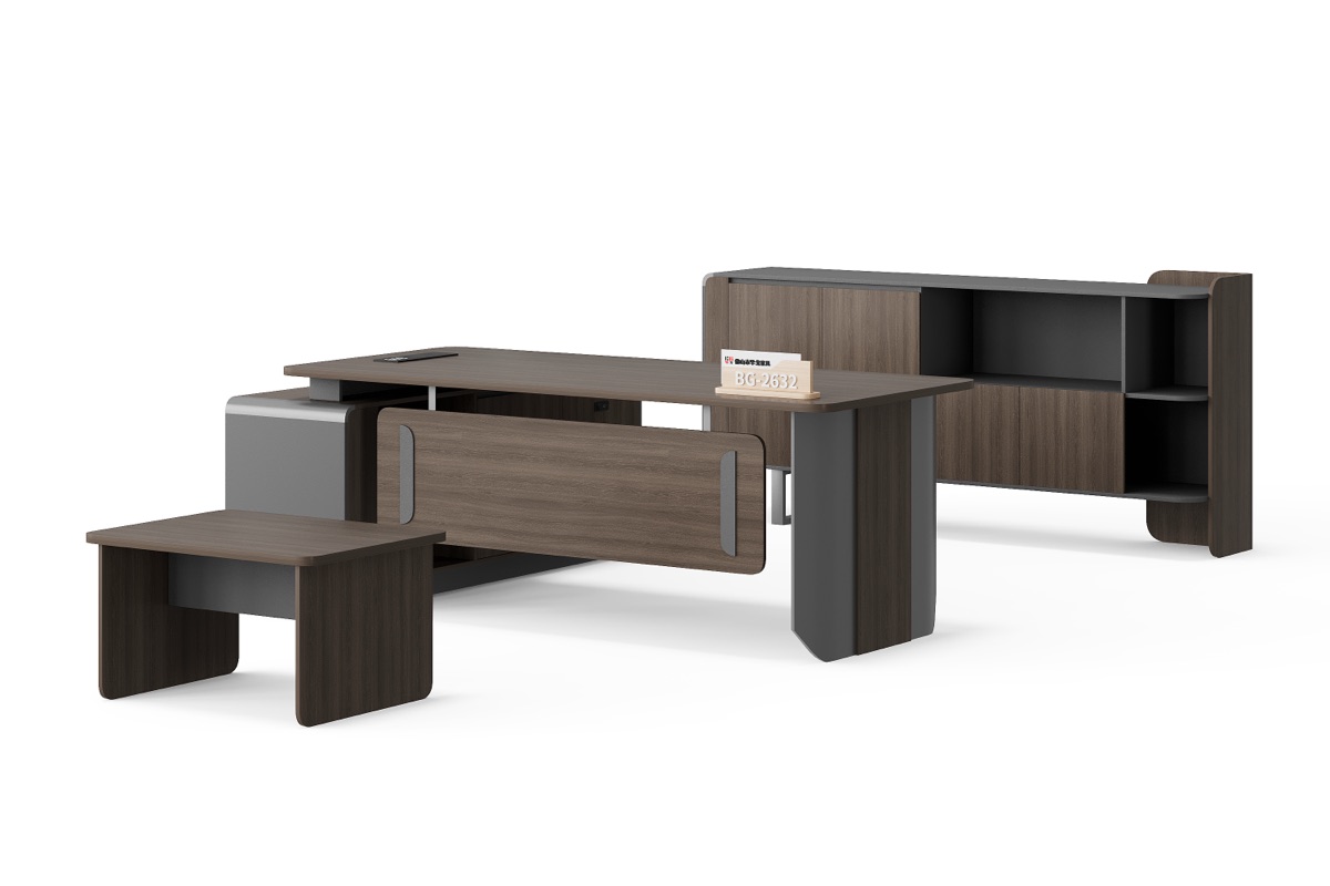 Meja Eksekutif L-Shape — BG-2632LA-G28 — Foshan China office furniture manufacturer