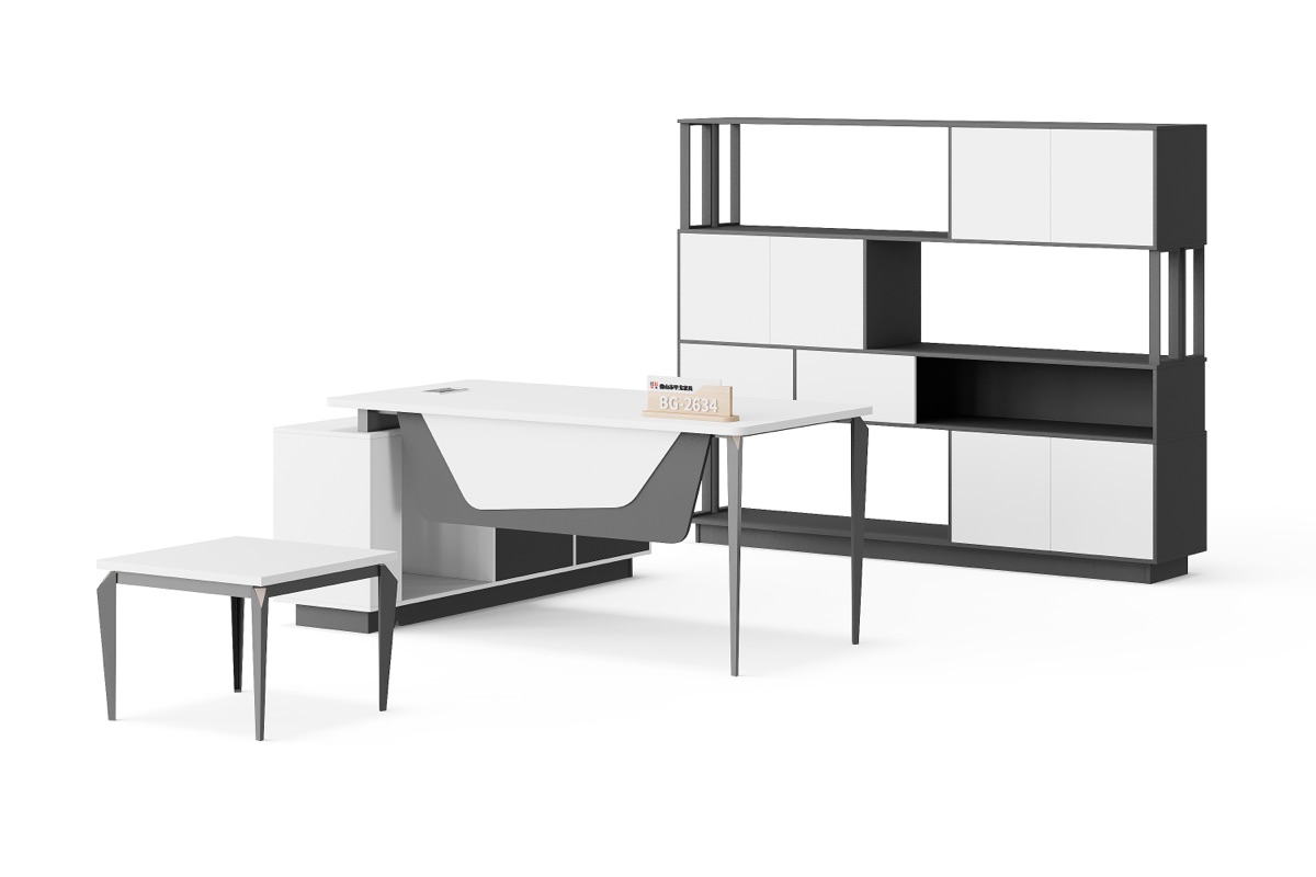 Meja Eksekutif L-Shape — detail fitur 1