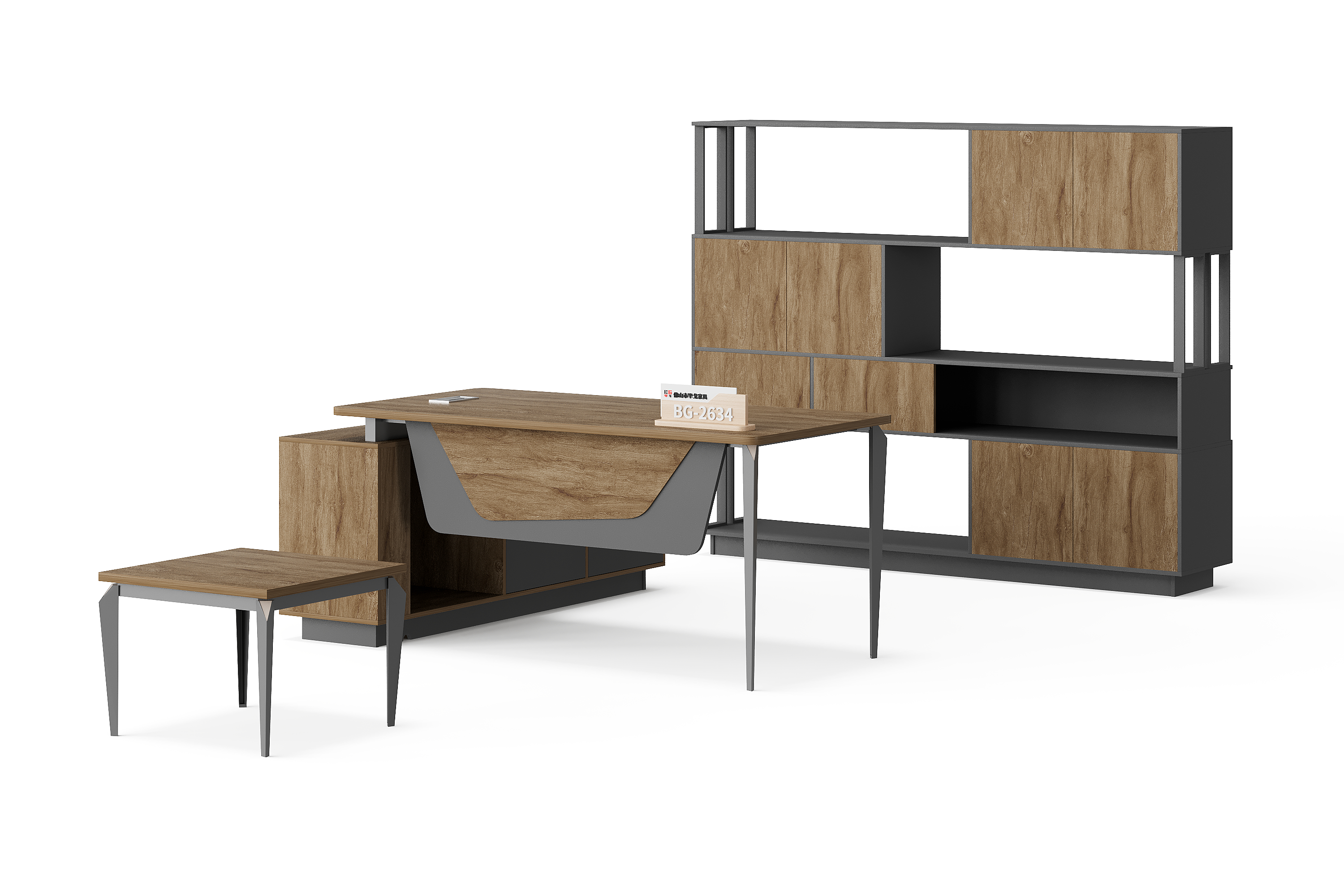 Meja Eksekutif L-Shape — BG-2634LA-G28