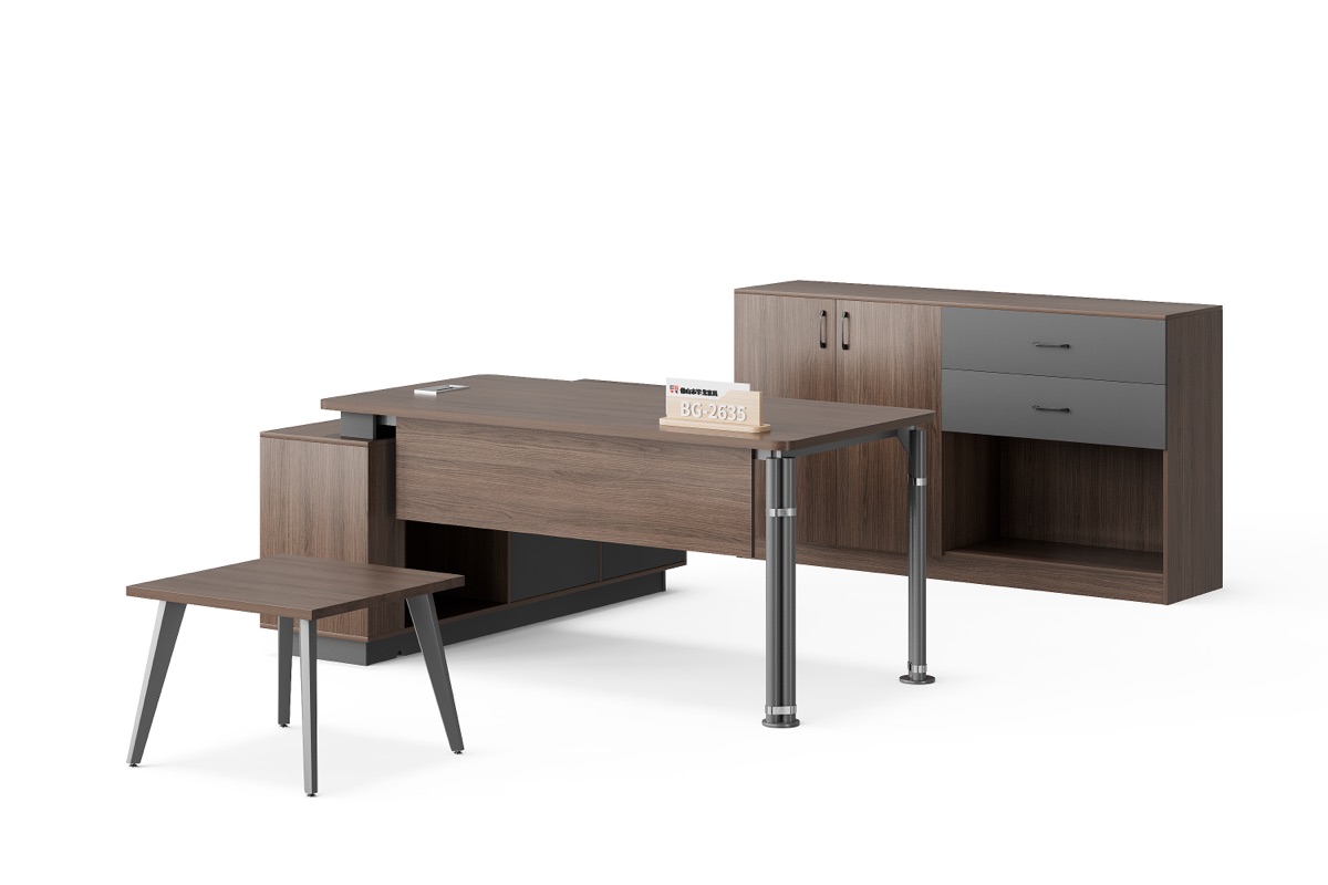 Meja Eksekutif L-Shape — detail fitur 2