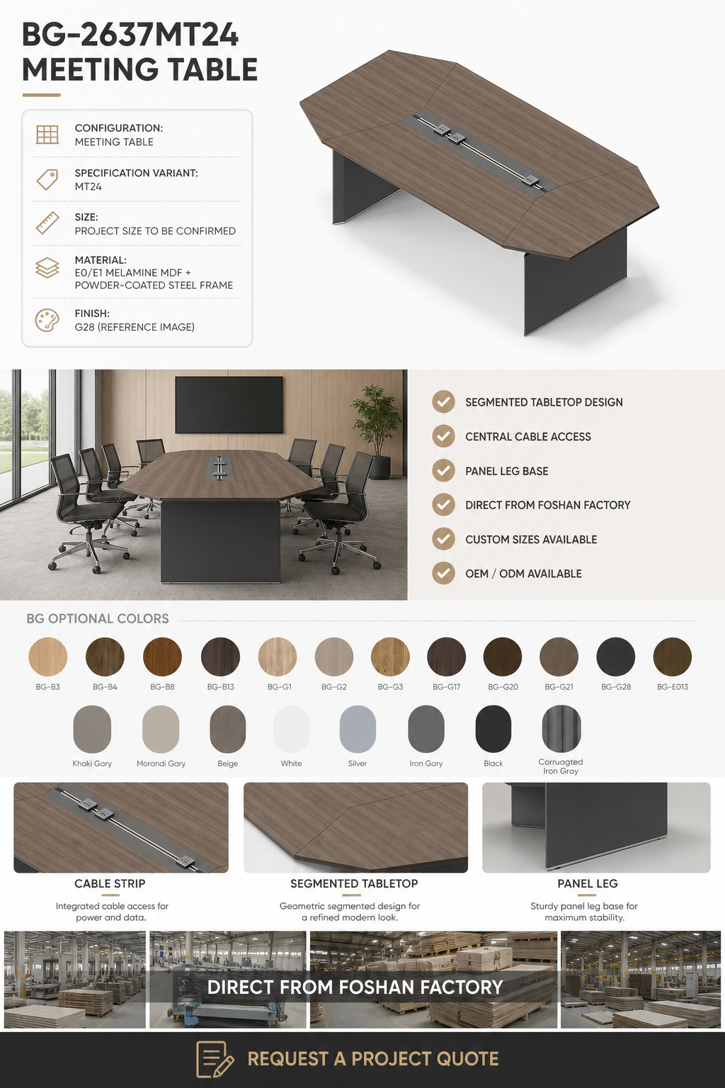 Meeting Table — BG-2637MT24 — Foshan China office furniture manufacturer
