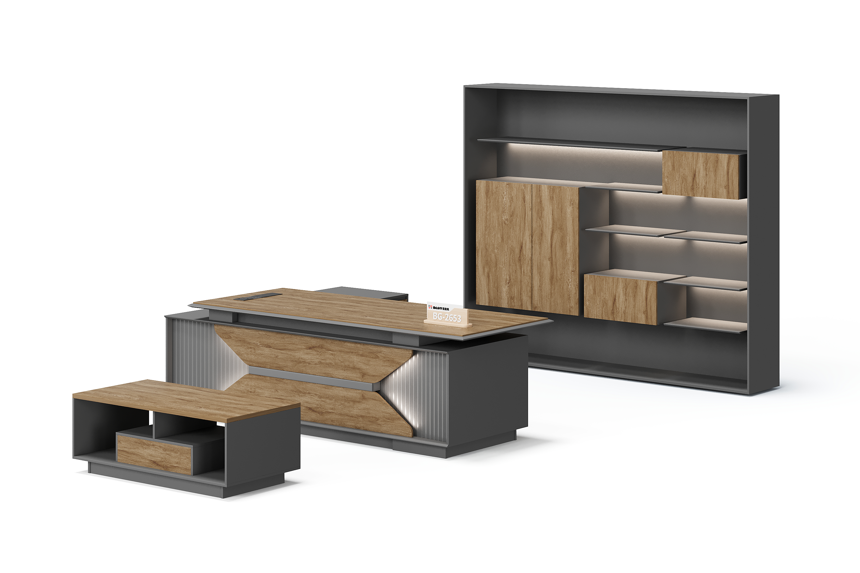 Meja Manajer L-Shape — BG-2653LA