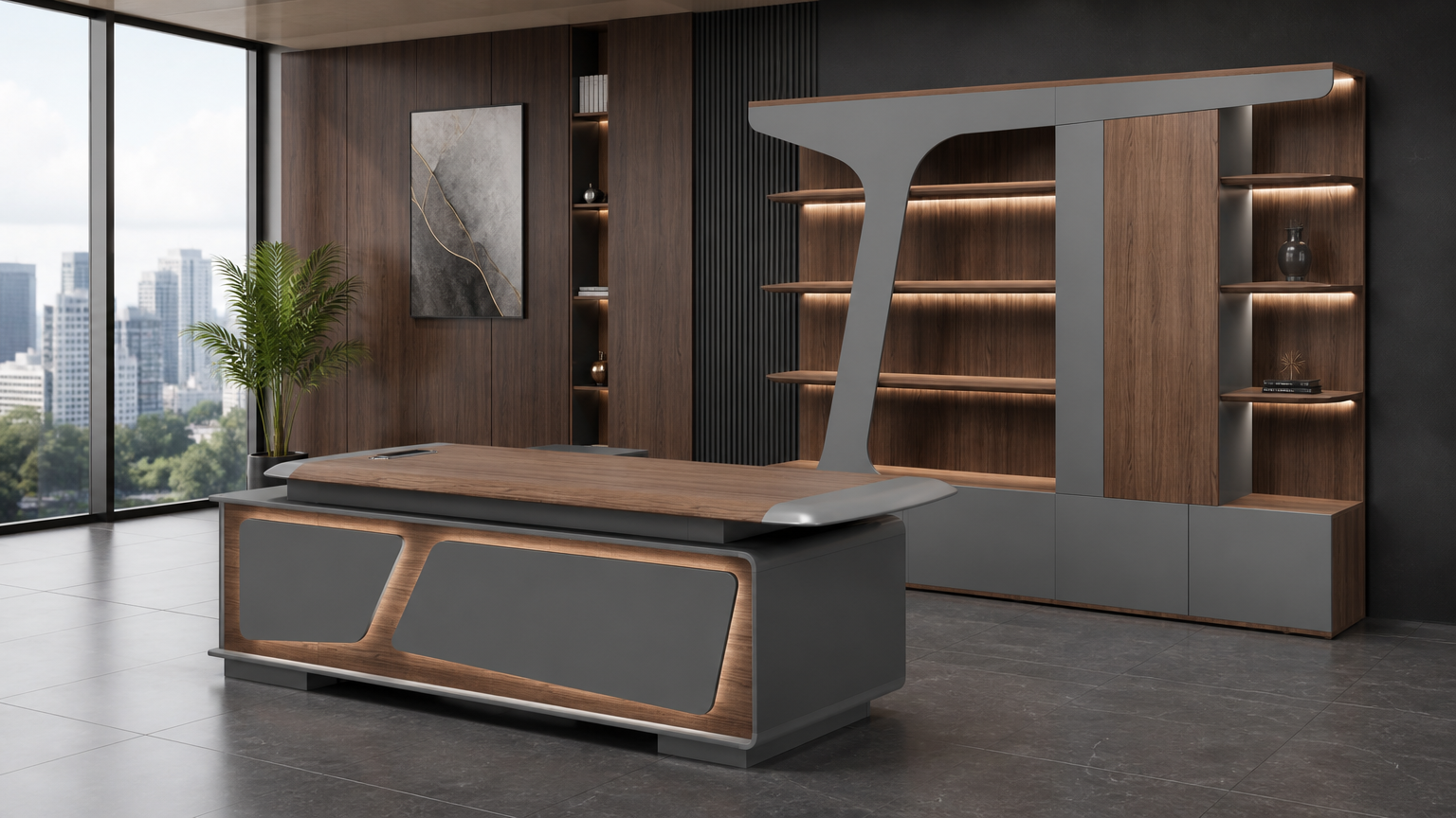 Executive Desk — situasi kantor